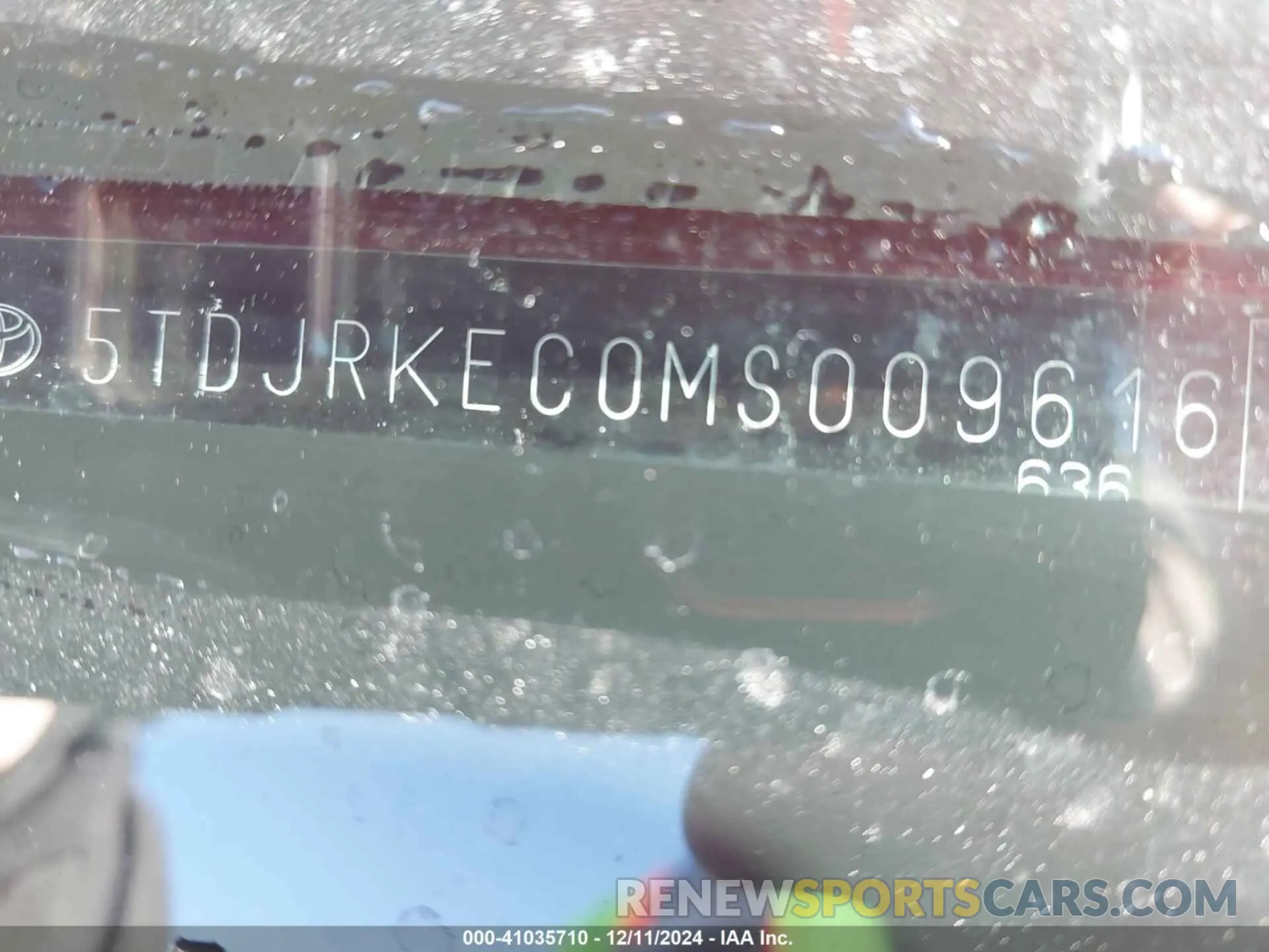 9 Фотография поврежденного автомобиля 5TDJRKEC0MS009616 TOYOTA SIENNA 2021