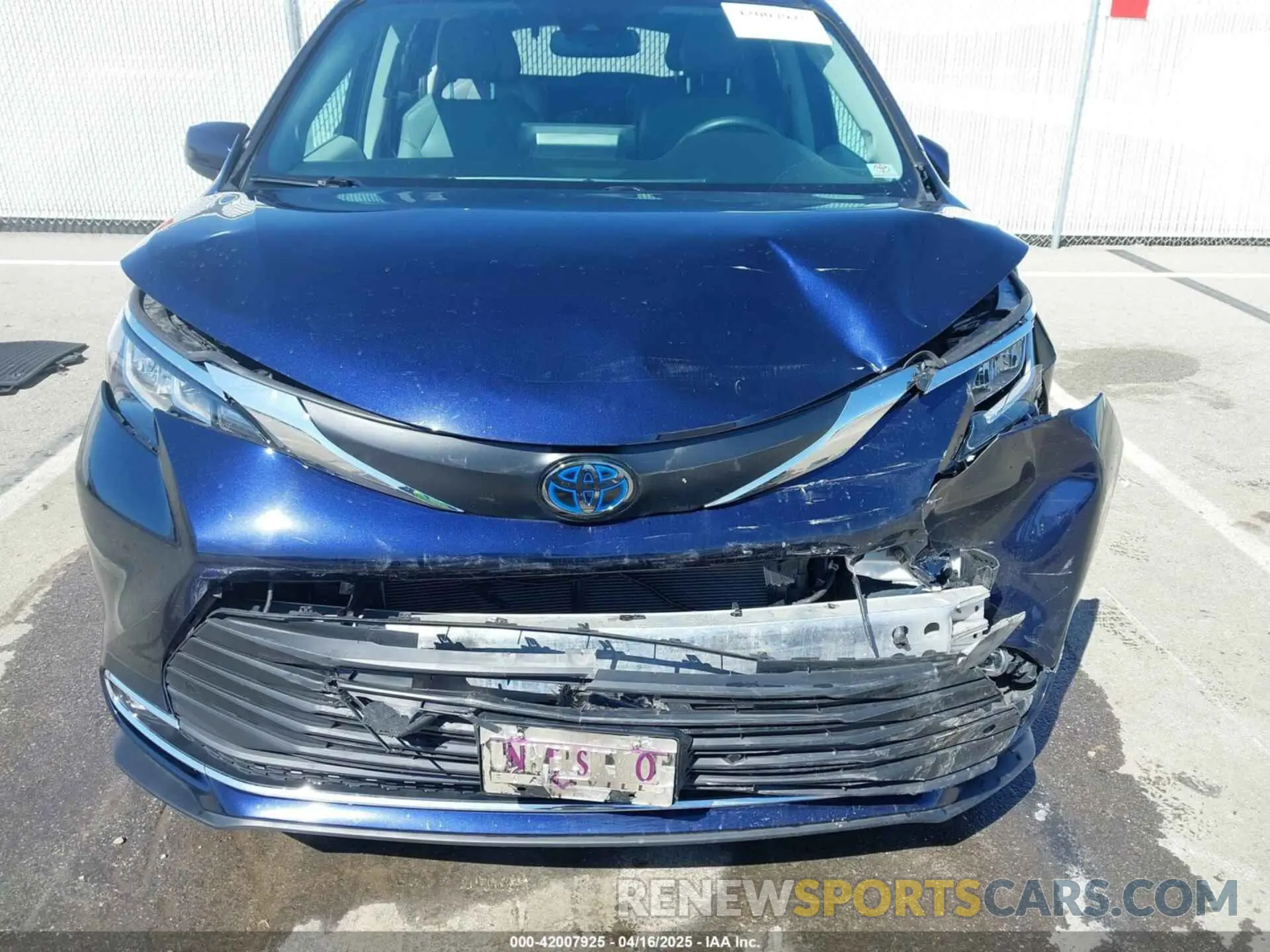 6 Фотография поврежденного автомобиля 5TDJRKEC2MS023873 TOYOTA SIENNA 2021