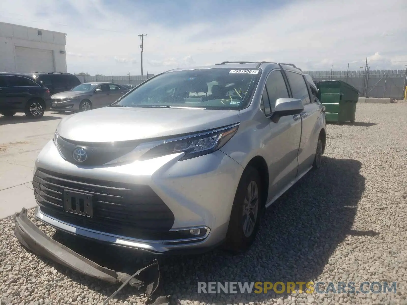 2 Photograph of a damaged car 5TDJRKEC5MS010177 TOYOTA SIENNA 2021