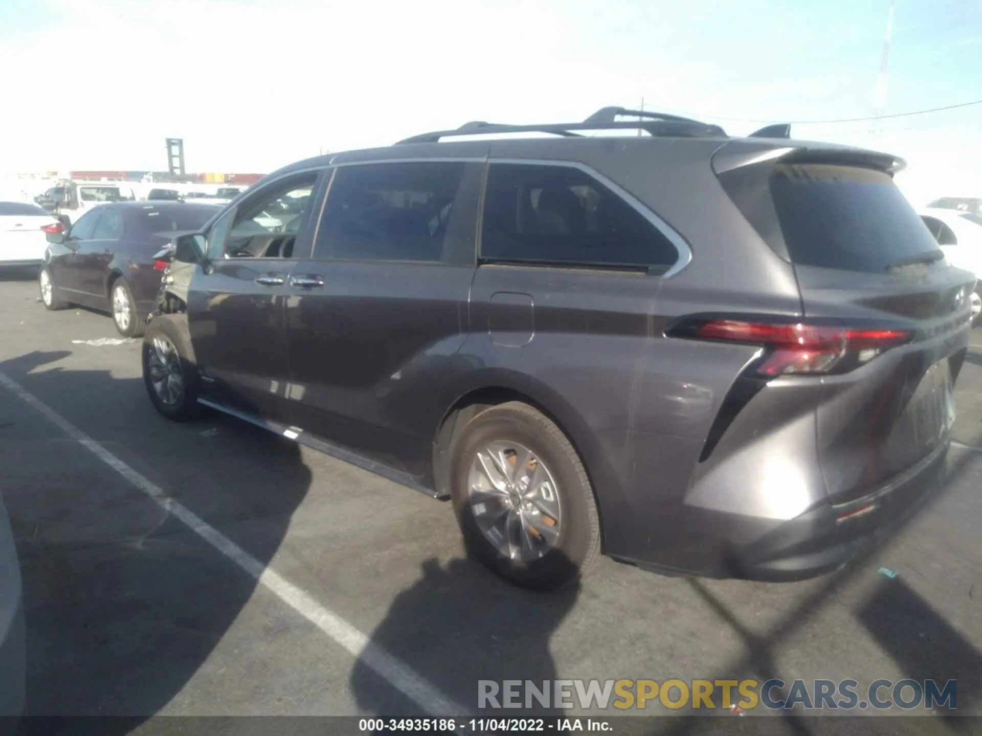 3 Фотография поврежденного автомобиля 5TDJRKEC5MS054860 TOYOTA SIENNA 2021