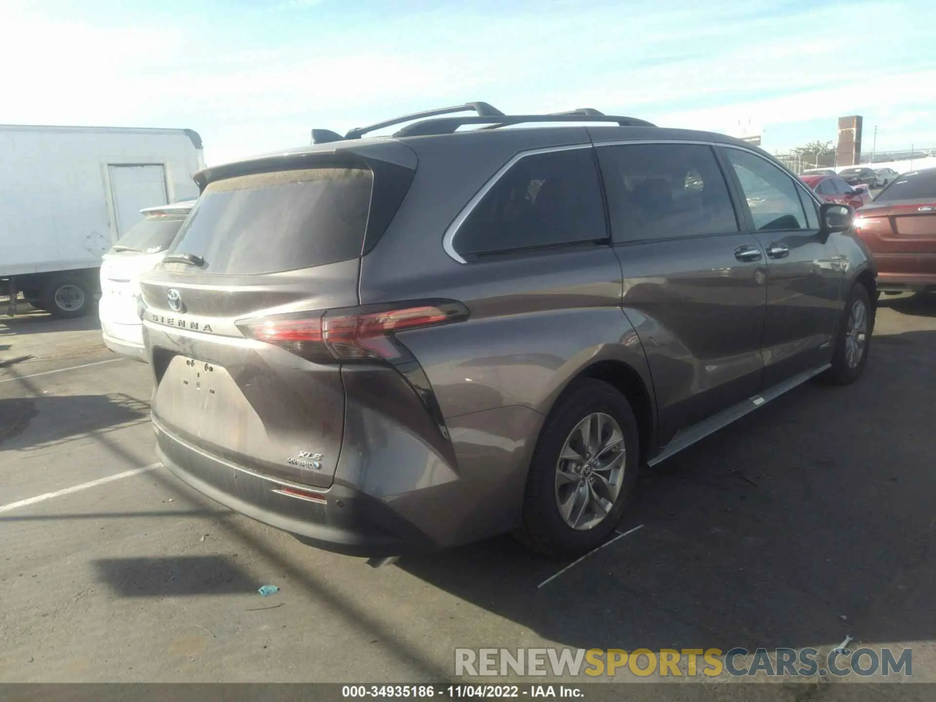 4 Фотография поврежденного автомобиля 5TDJRKEC5MS054860 TOYOTA SIENNA 2021