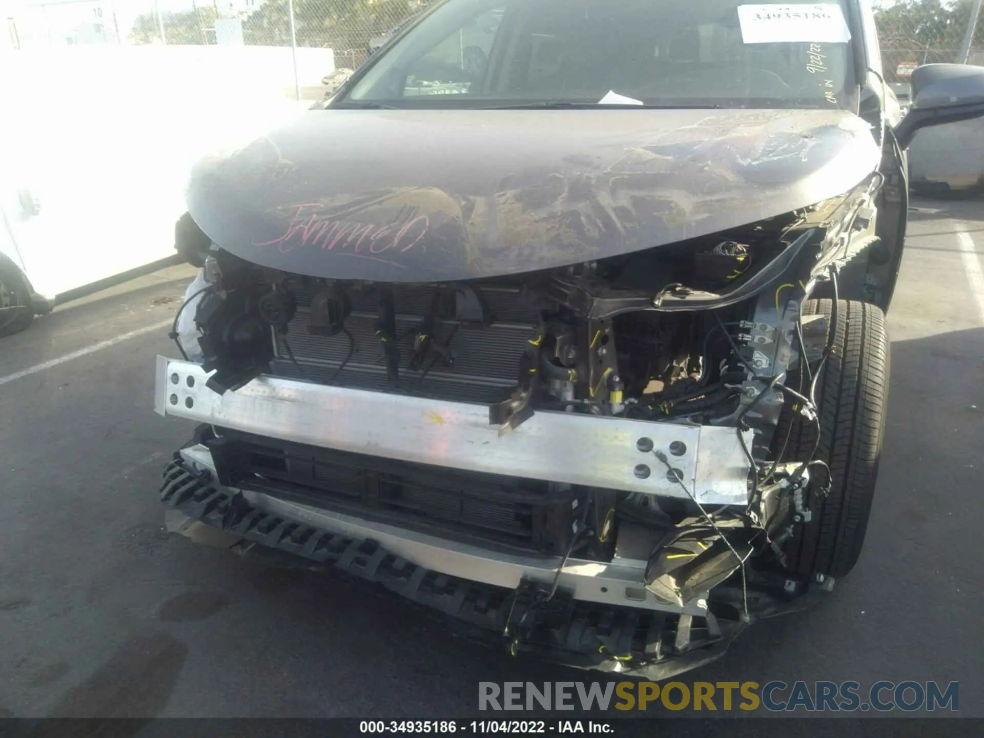 6 Фотография поврежденного автомобиля 5TDJRKEC5MS054860 TOYOTA SIENNA 2021