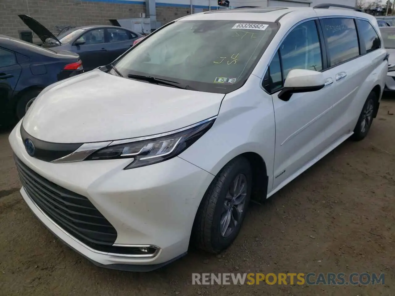 2 Photograph of a damaged car 5TDJSKFC0MS020120 TOYOTA SIENNA 2021