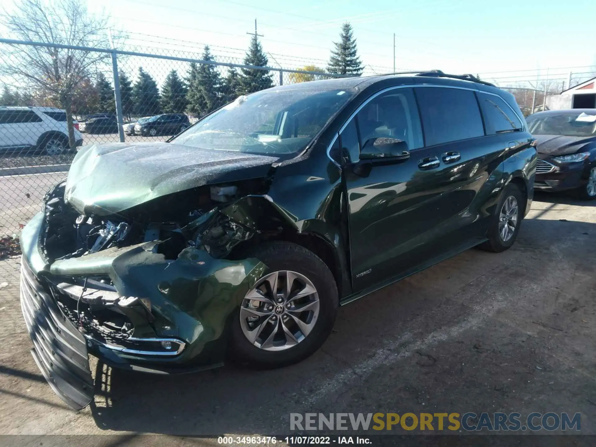 2 Photograph of a damaged car 5TDJSKFC5MS017004 TOYOTA SIENNA 2021