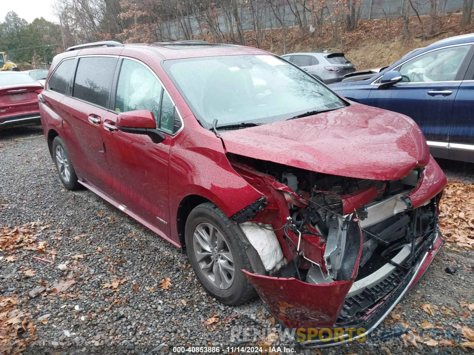 1 Photograph of a damaged car 5TDJSKFCXMS014664 TOYOTA SIENNA 2021