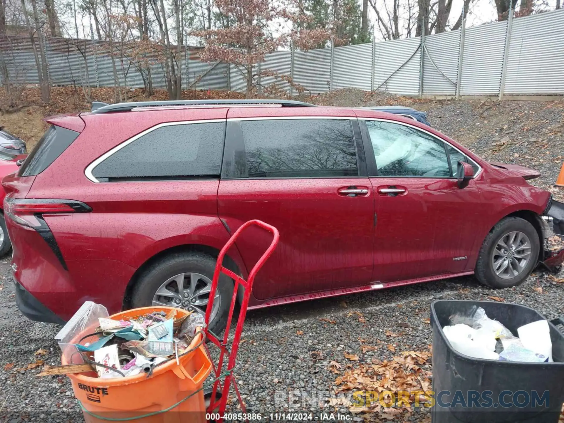 14 Photograph of a damaged car 5TDJSKFCXMS014664 TOYOTA SIENNA 2021