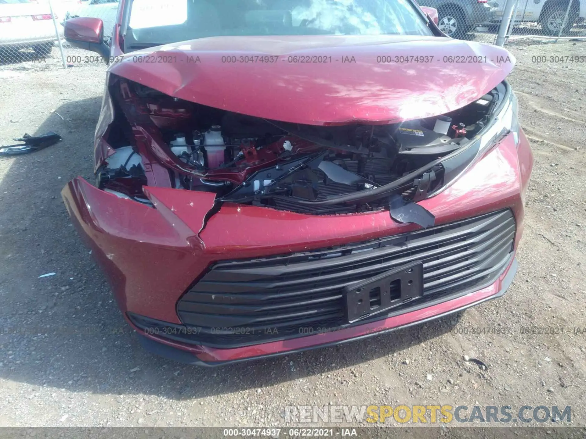 6 Фотография поврежденного автомобиля 5TDKRKEC0MS027781 TOYOTA SIENNA 2021