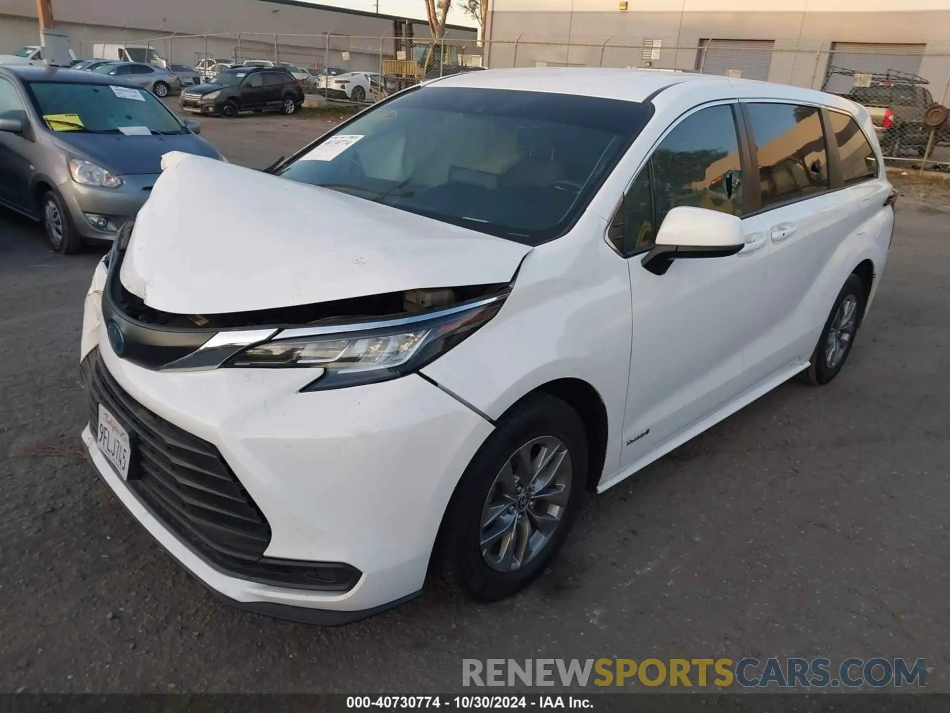 2 Photograph of a damaged car 5TDKRKEC0MS042054 TOYOTA SIENNA 2021