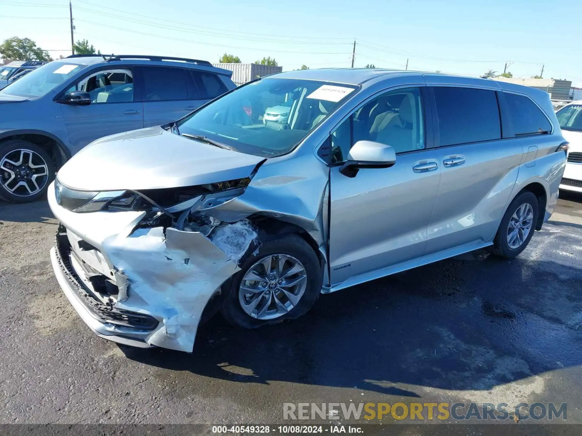 2 Фотография поврежденного автомобиля 5TDKRKEC4MS074294 TOYOTA SIENNA 2021
