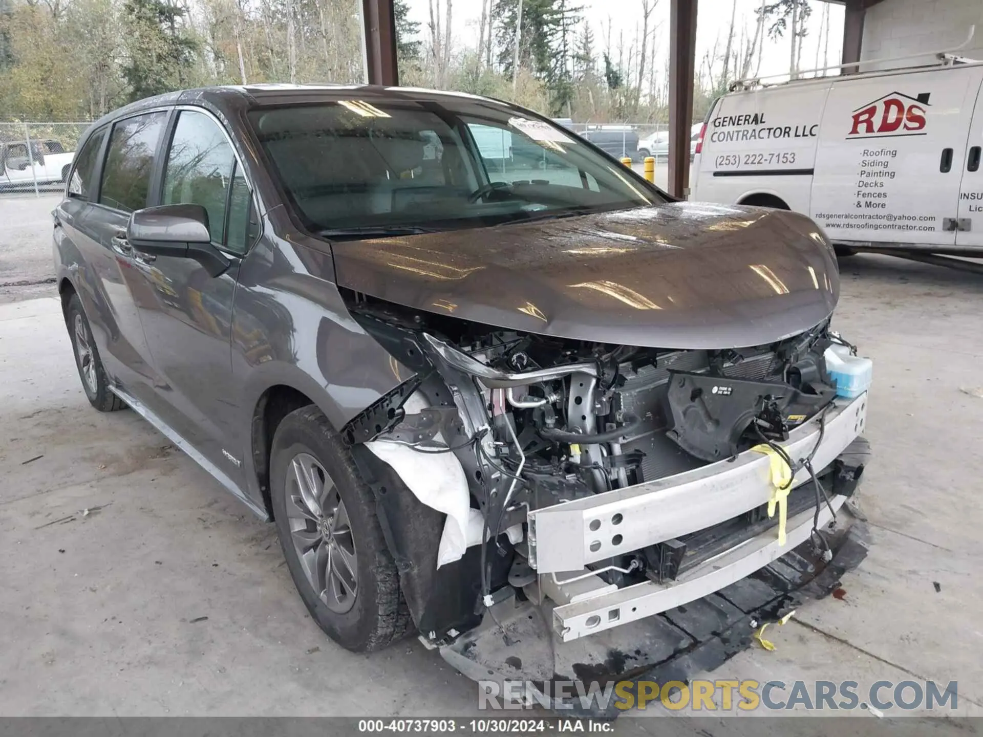 1 Photograph of a damaged car 5TDKRKEC5MS016873 TOYOTA SIENNA 2021