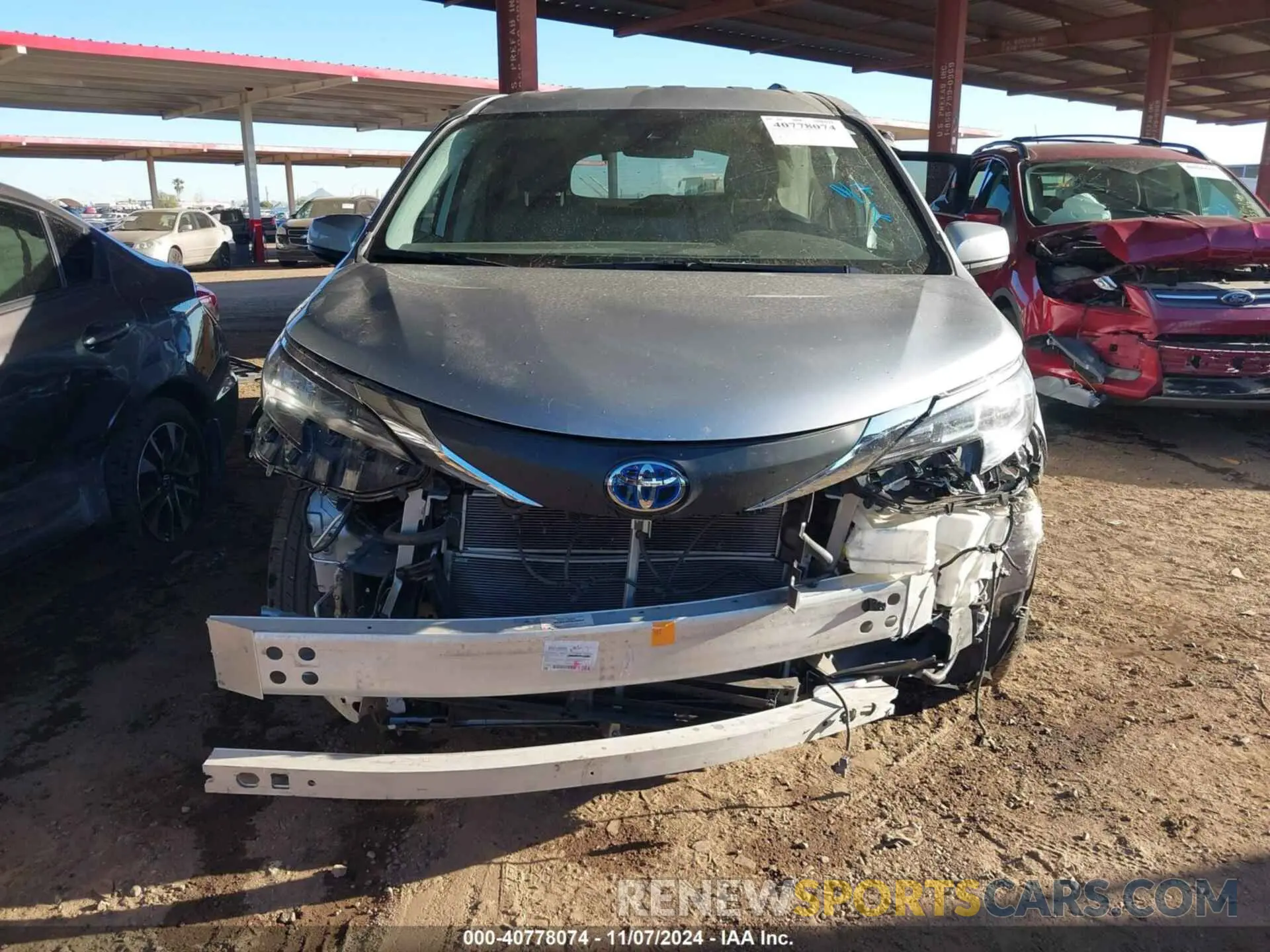 13 Фотография поврежденного автомобиля 5TDKRKEC5MS074756 TOYOTA SIENNA 2021