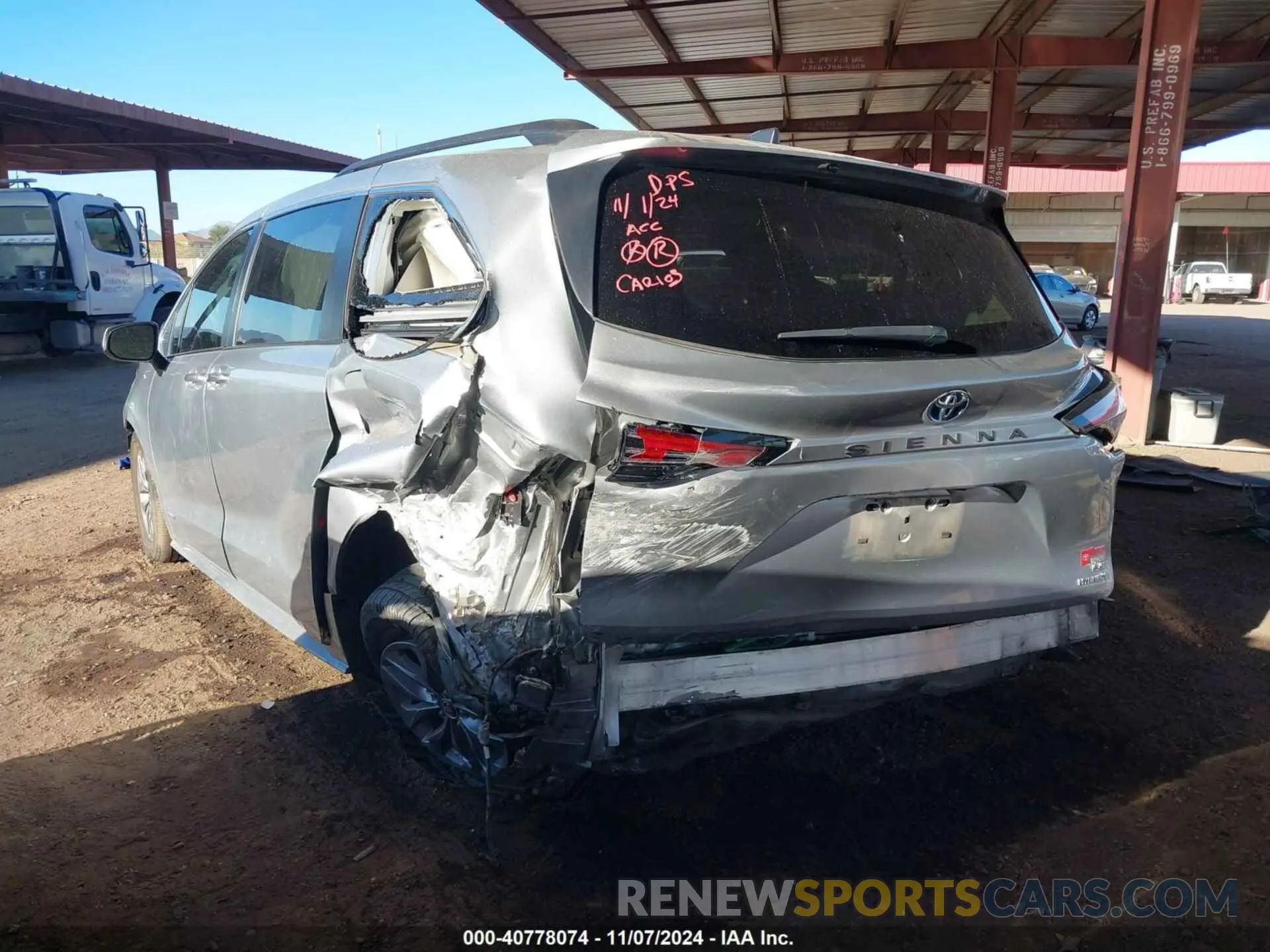 6 Фотография поврежденного автомобиля 5TDKRKEC5MS074756 TOYOTA SIENNA 2021