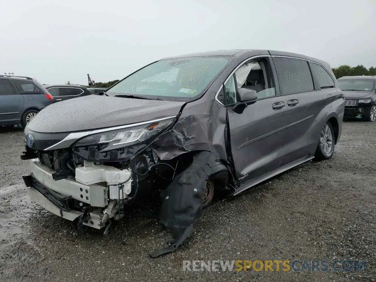 2 Фотография поврежденного автомобиля 5TDKRKEC6MS014470 TOYOTA SIENNA 2021