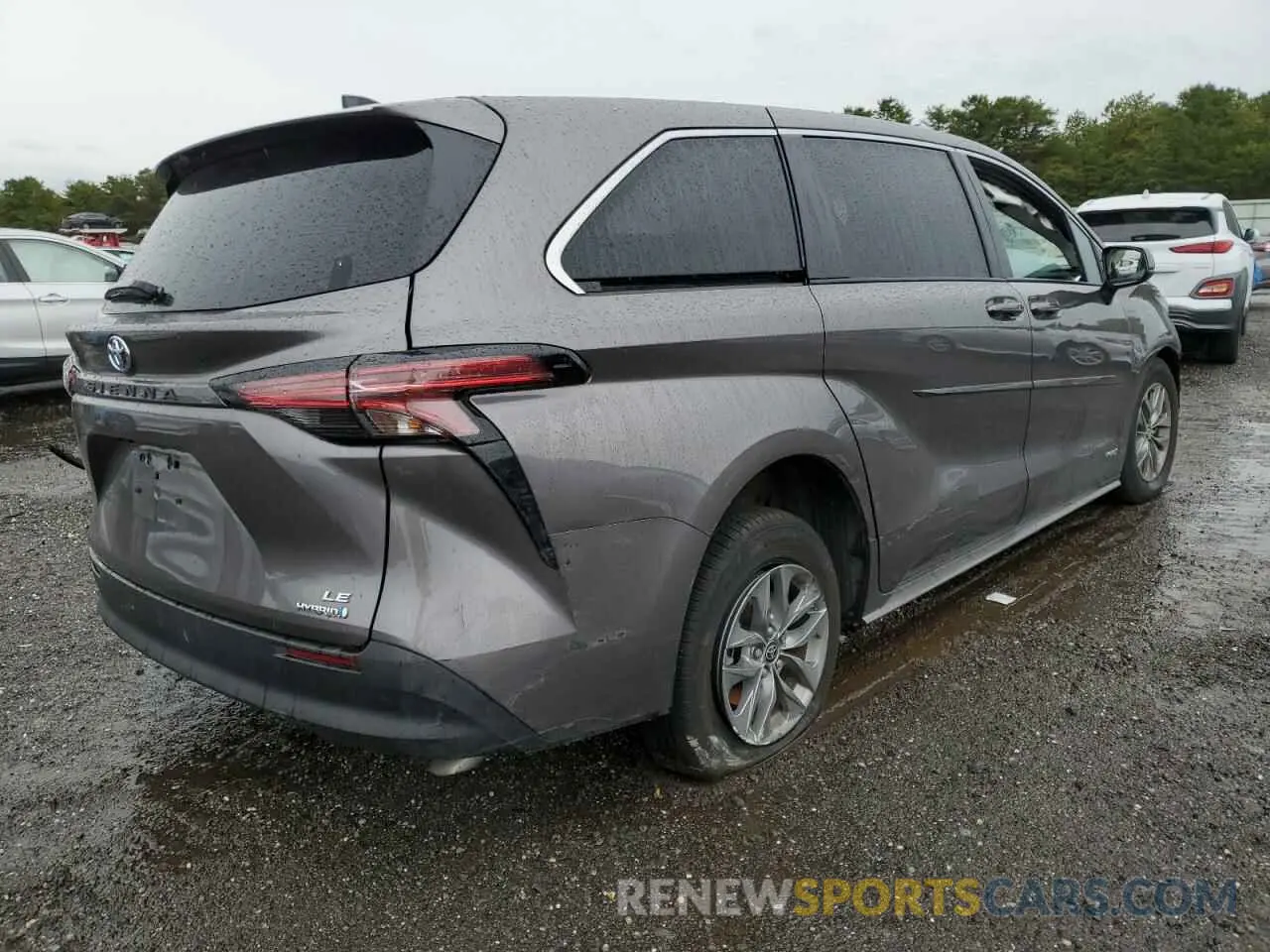 4 Фотография поврежденного автомобиля 5TDKRKEC6MS014470 TOYOTA SIENNA 2021