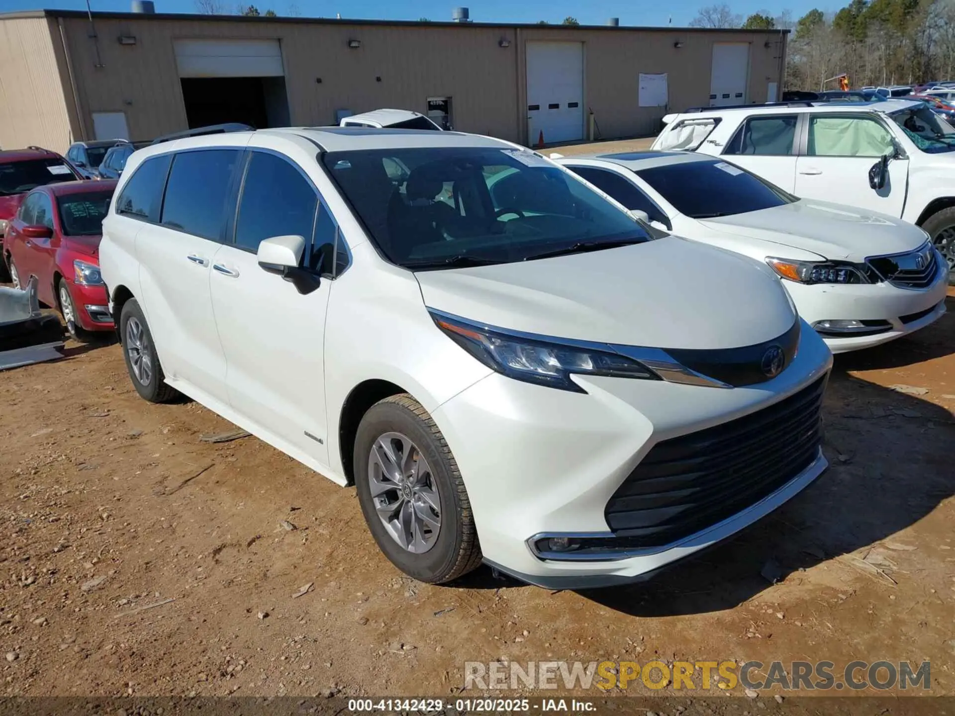 1 Photograph of a damaged car 5TDYRKEC0MS040377 TOYOTA SIENNA 2021