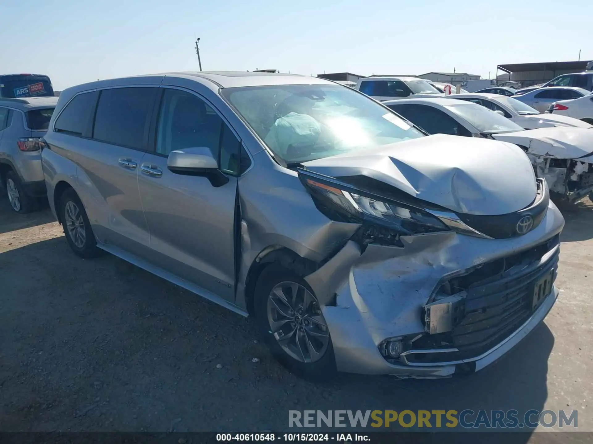 1 Photograph of a damaged car 5TDYRKEC1MS068981 TOYOTA SIENNA 2021