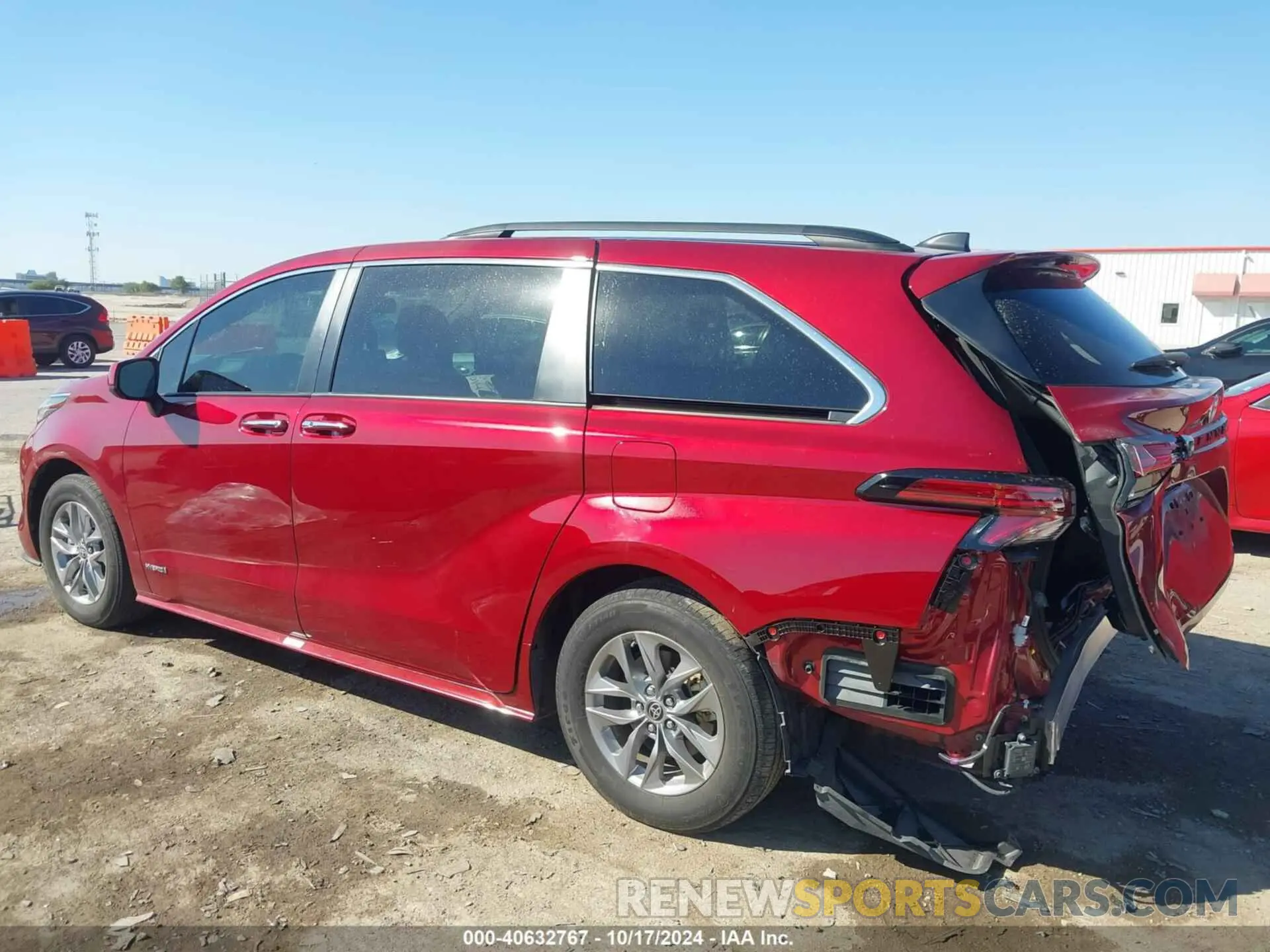 3 Фотография поврежденного автомобиля 5TDYRKEC4MS041371 TOYOTA SIENNA 2021