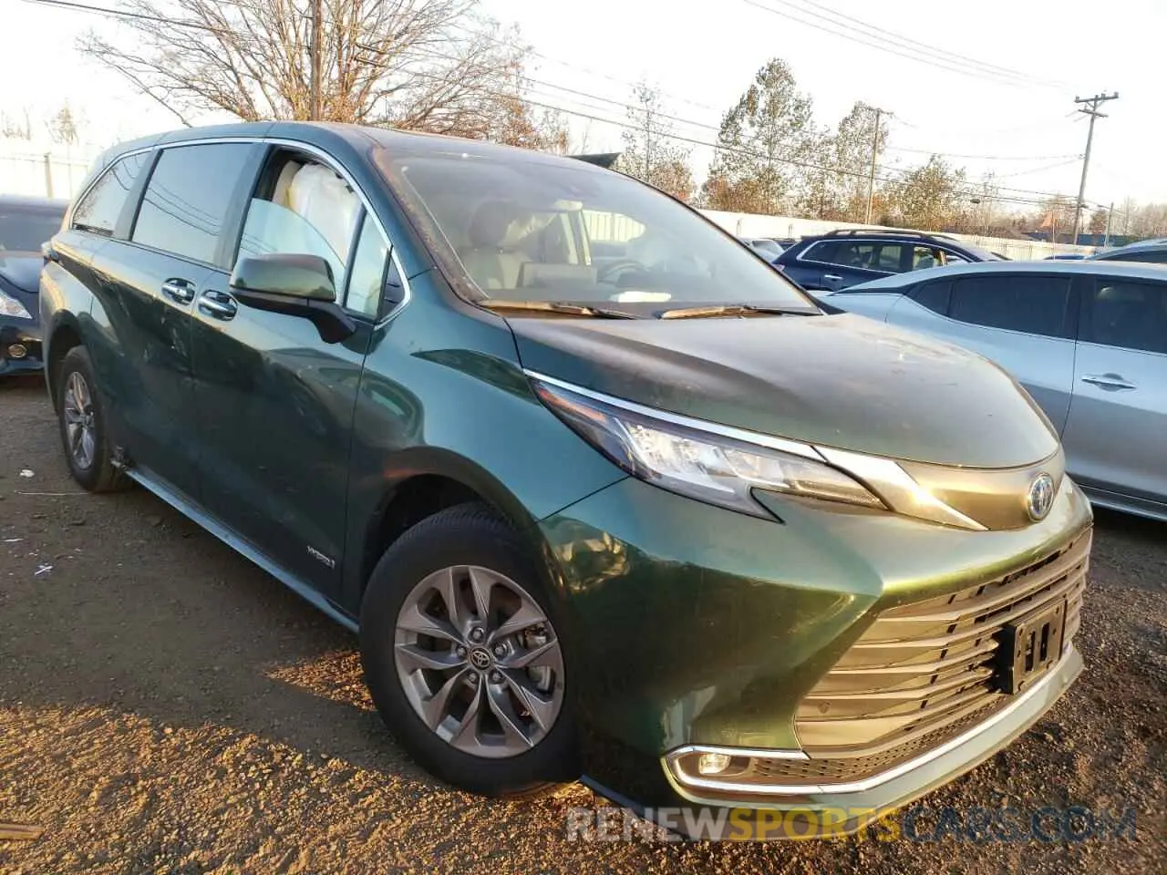 1 Photograph of a damaged car 5TDYRKEC5MS001994 TOYOTA SIENNA 2021