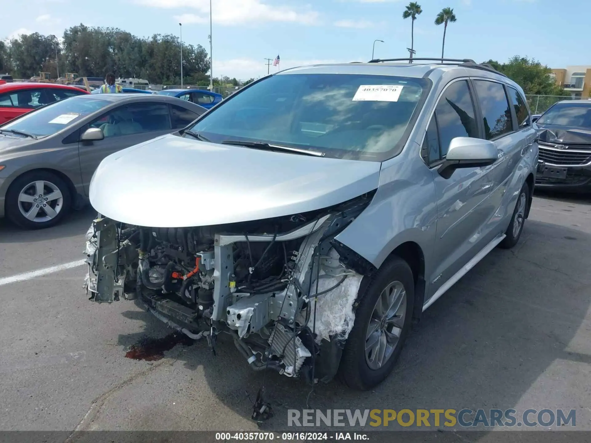 6 Фотография поврежденного автомобиля 5TDYRKEC8MS072638 TOYOTA SIENNA 2021