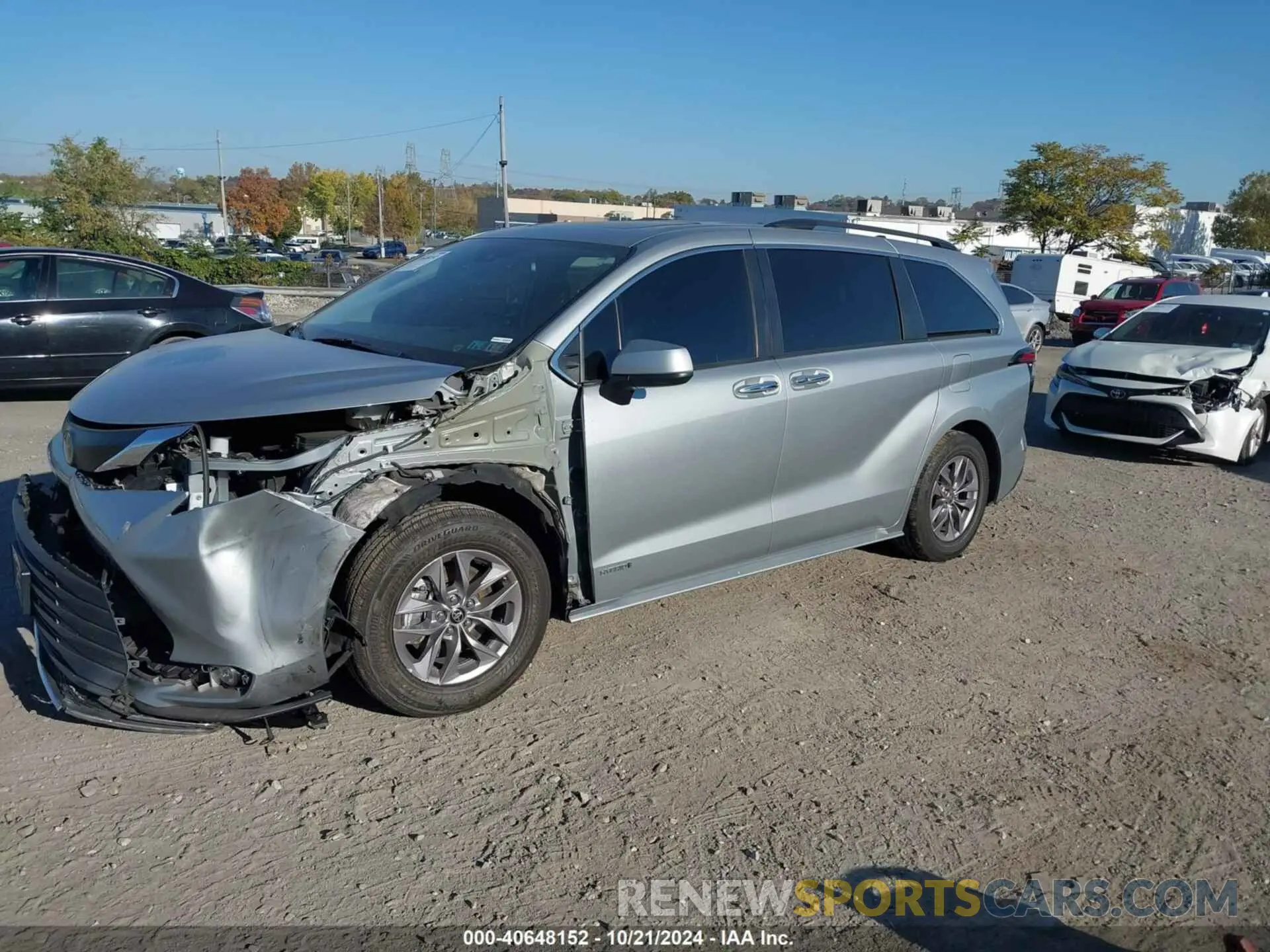 2 Фотография поврежденного автомобиля 5TDYSKFC1MS024983 TOYOTA SIENNA 2021