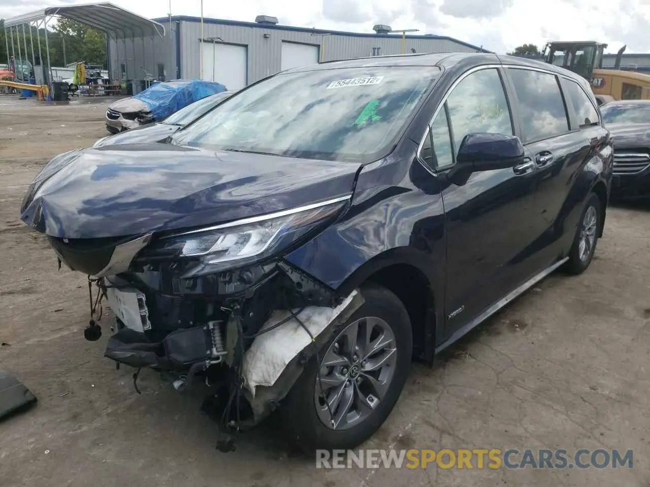 2 Фотография поврежденного автомобиля 5TDYSKFC5MS019141 TOYOTA SIENNA 2021