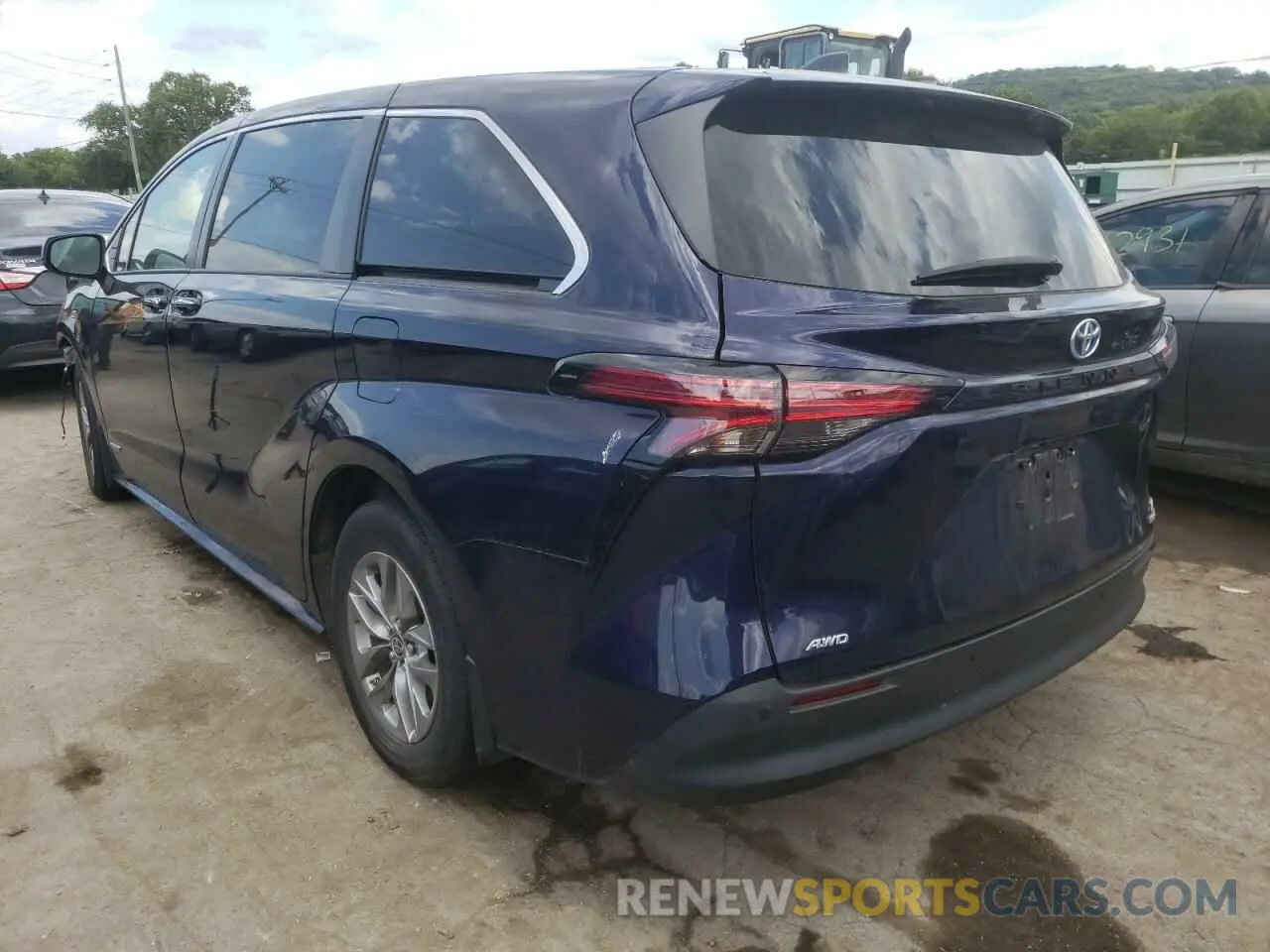 3 Фотография поврежденного автомобиля 5TDYSKFC5MS019141 TOYOTA SIENNA 2021