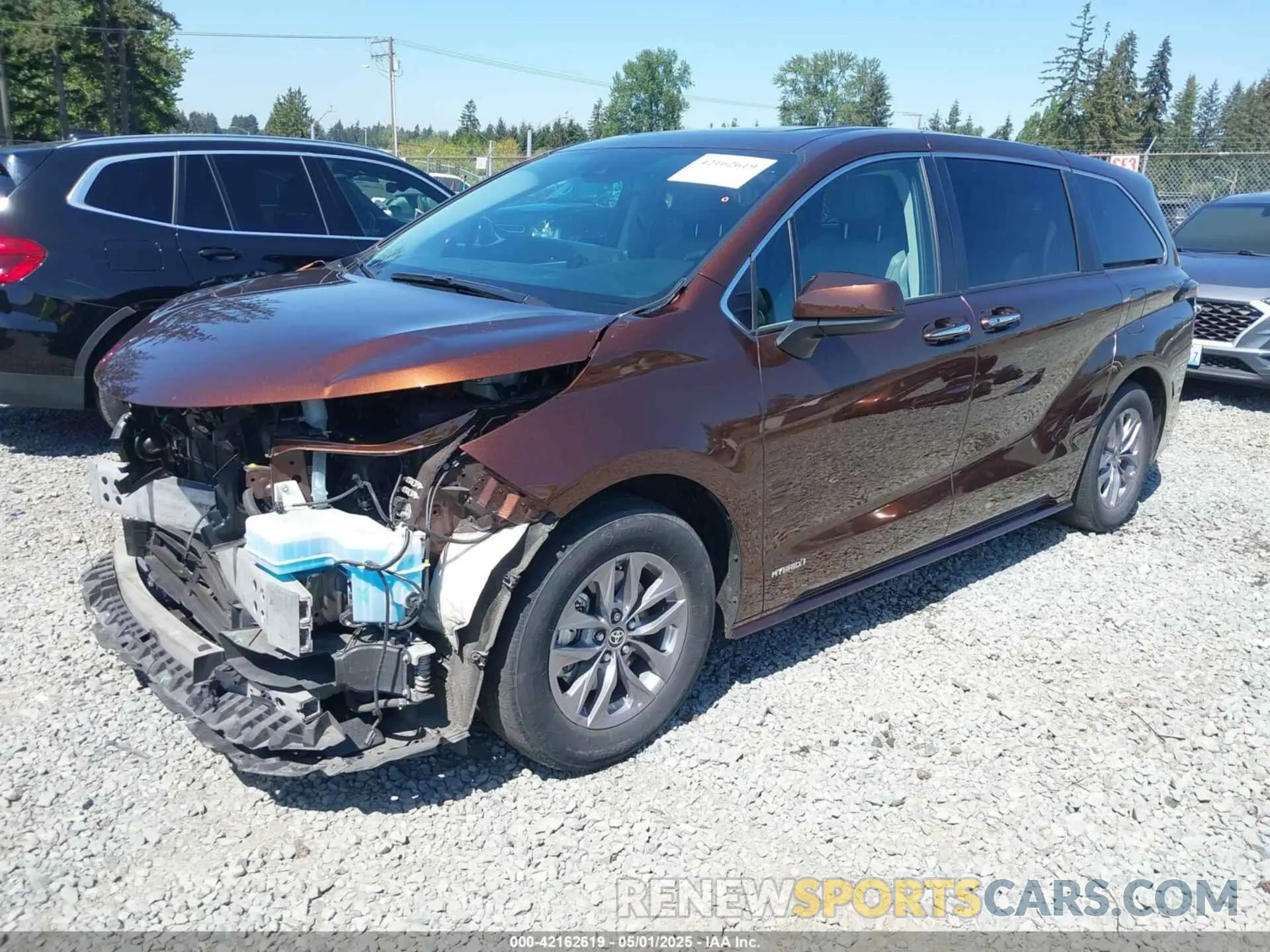 2 Фотография поврежденного автомобиля 5TDYSKFC9MS002567 TOYOTA SIENNA 2021
