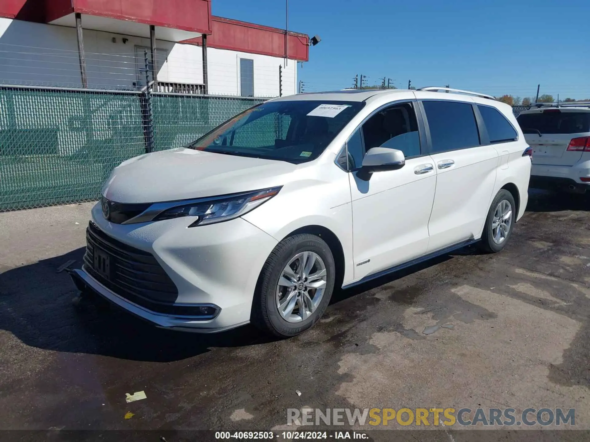 2 Фотография поврежденного автомобиля 5TDZRKEC6MS002771 TOYOTA SIENNA 2021