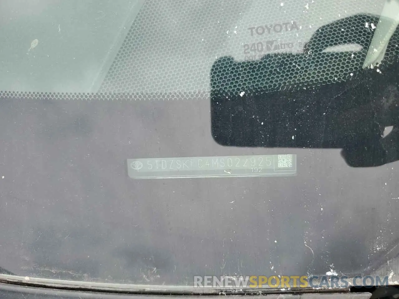 14 Photograph of a damaged car 5TDZSKFC4MS022925 TOYOTA SIENNA 2021