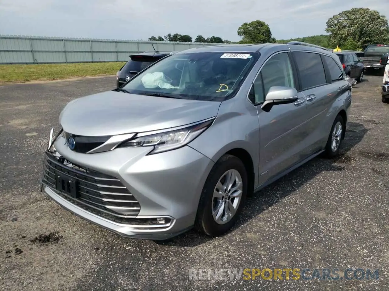 2 Фотография поврежденного автомобиля 5TDZSKFC7MS037130 TOYOTA SIENNA 2021