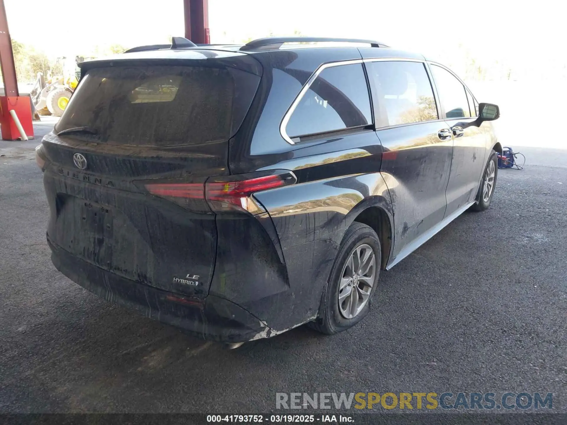 4 Фотография поврежденного автомобиля 5TDBRKEC6NS086528 TOYOTA SIENNA 2022
