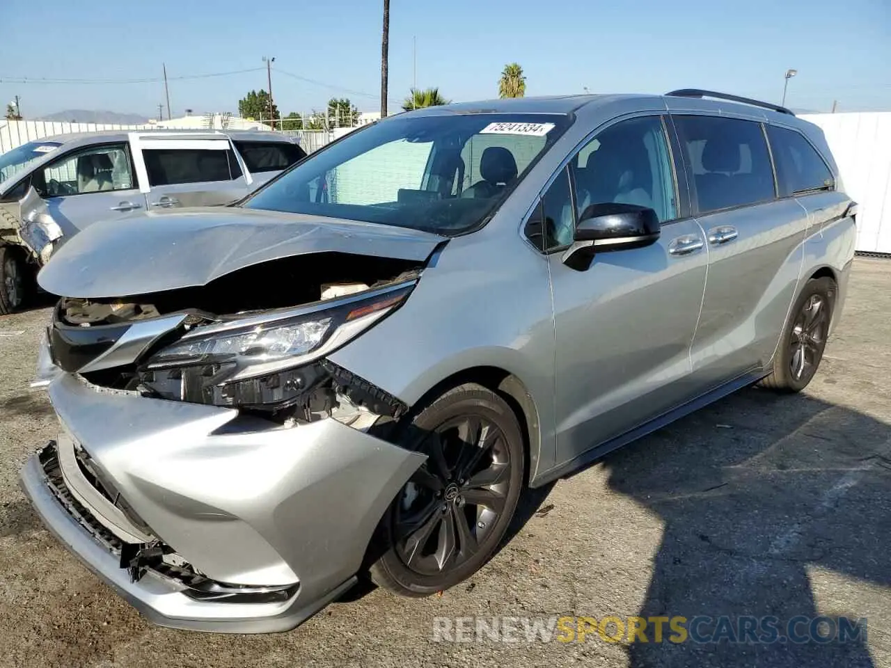 1 Photograph of a damaged car 5TDDRKEC7NS124924 TOYOTA SIENNA 2022