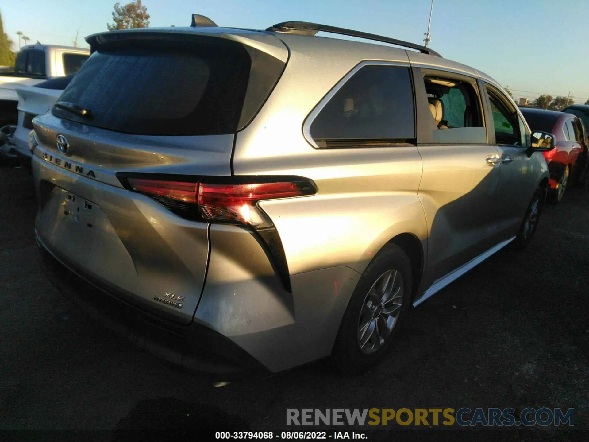 4 Фотография поврежденного автомобиля 5TDJRKECXNS116285 TOYOTA SIENNA 2022