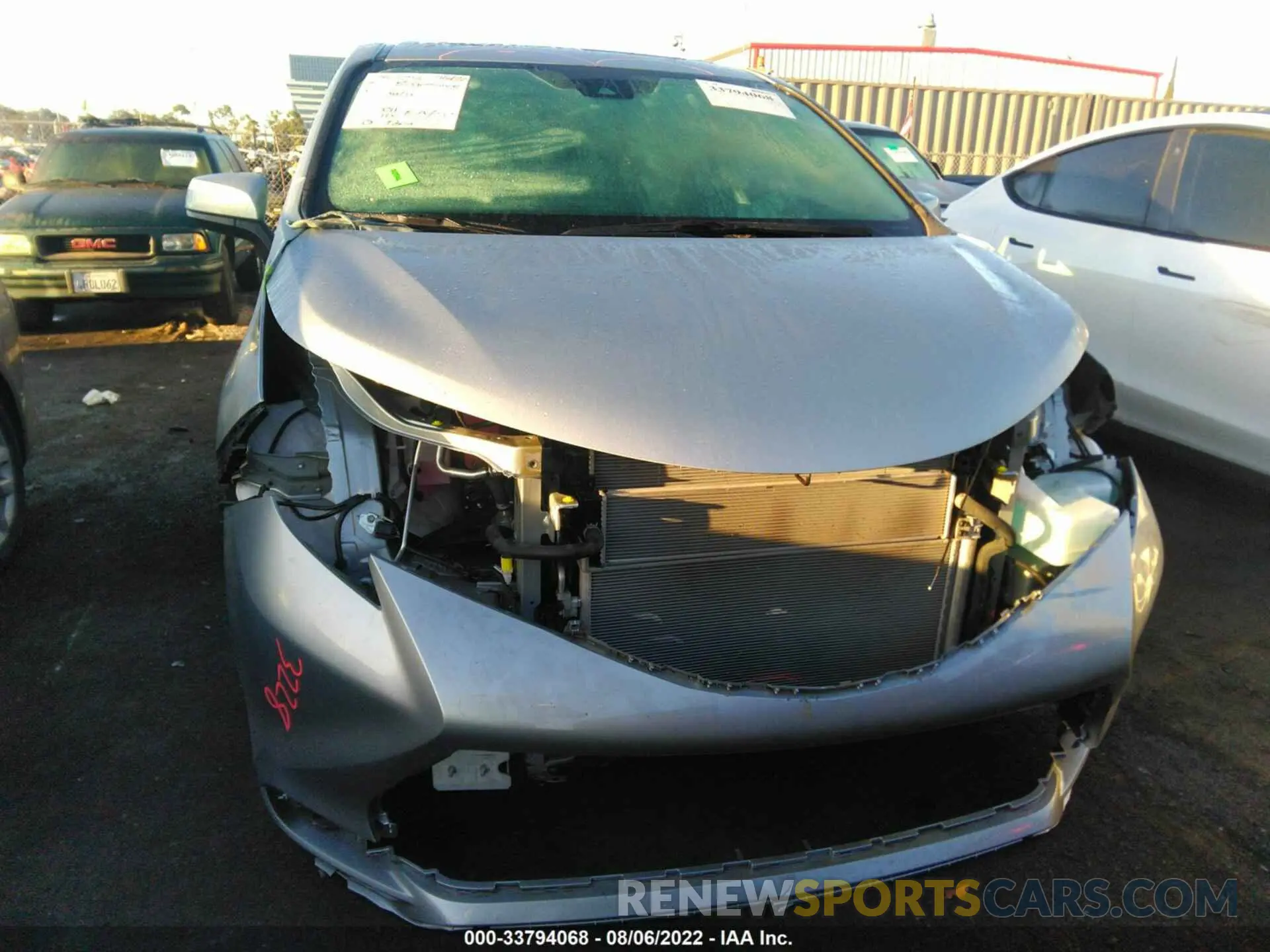 6 Фотография поврежденного автомобиля 5TDJRKECXNS116285 TOYOTA SIENNA 2022