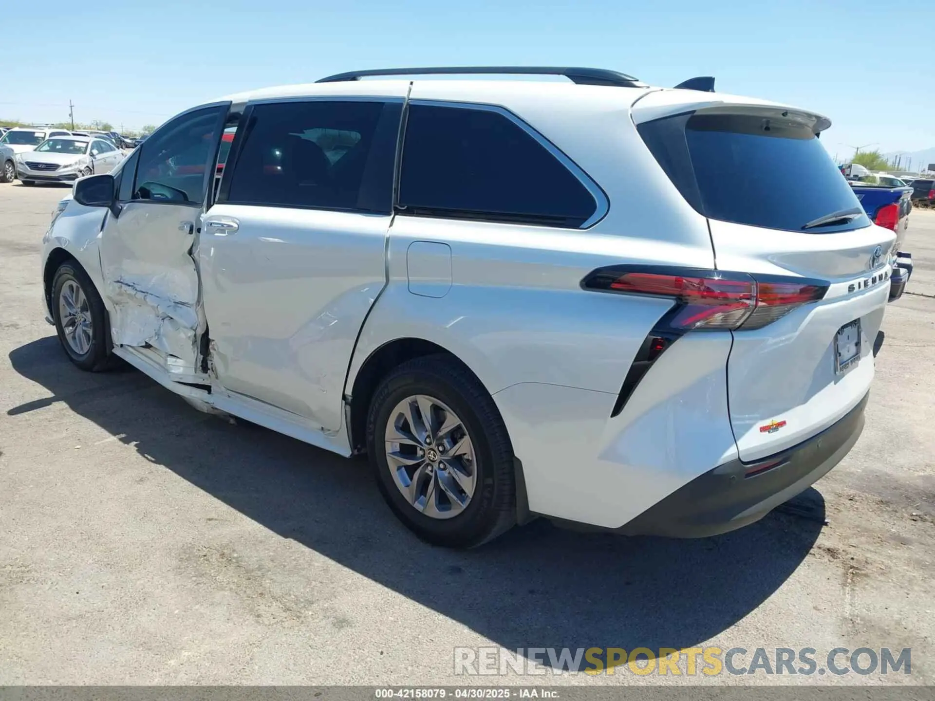3 Фотография поврежденного автомобиля 5TDJRKECXNS118859 TOYOTA SIENNA 2022