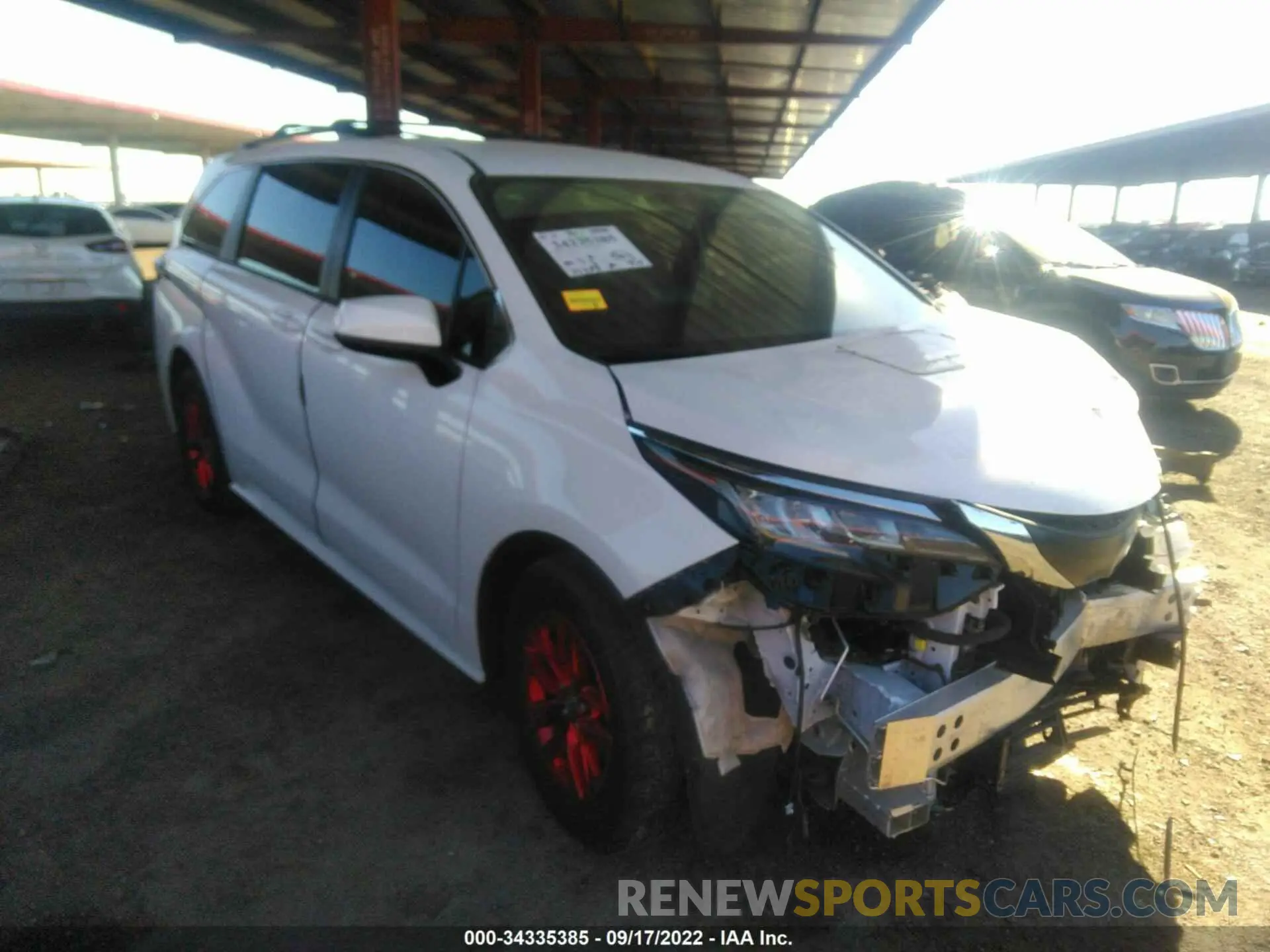 1 Photograph of a damaged car 5TDKRKEC4NS082722 TOYOTA SIENNA 2022