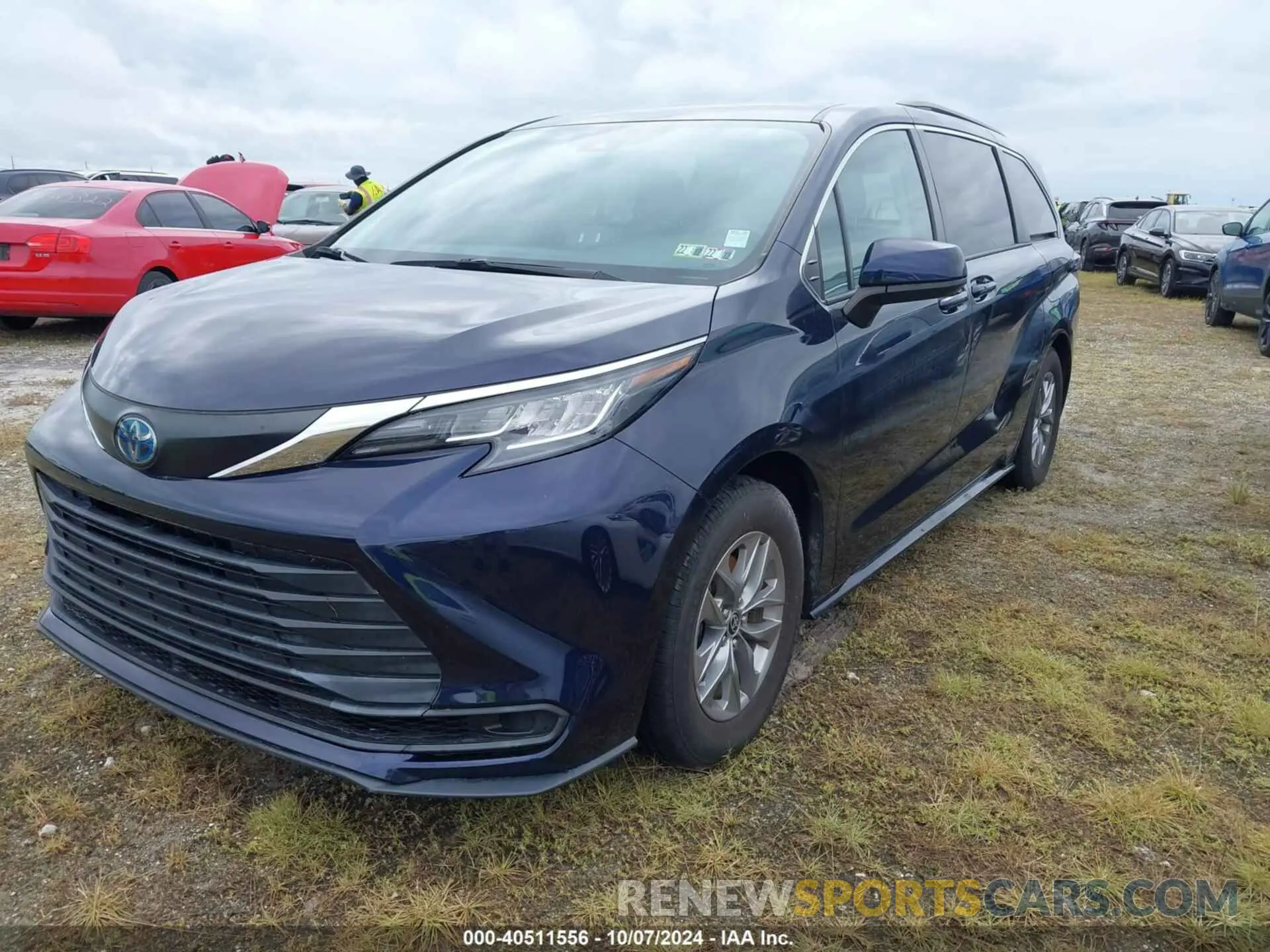 2 Фотография поврежденного автомобиля 5TDKRKEC5NS094328 TOYOTA SIENNA 2022