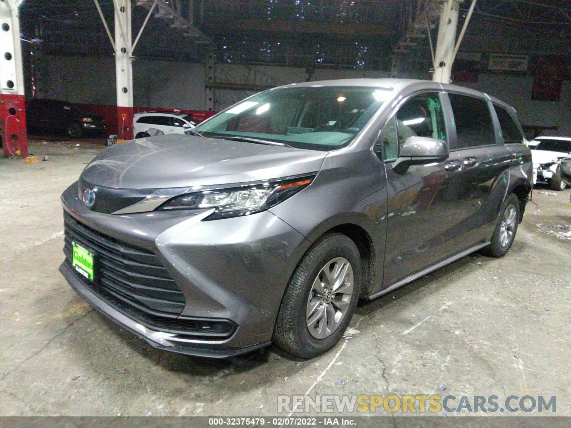 2 Фотография поврежденного автомобиля 5TDKSKFC7NS046042 TOYOTA SIENNA 2022