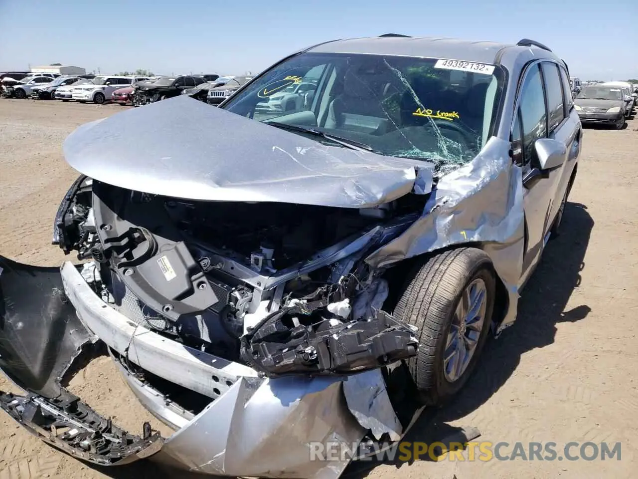 2 Photograph of a damaged car 5TDKSKFC7NS050074 TOYOTA SIENNA 2022