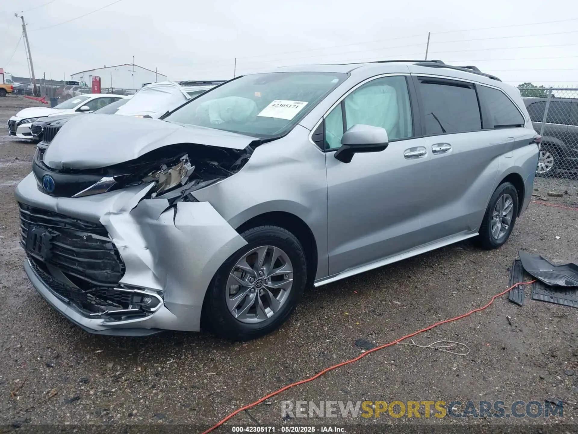 2 Фотография поврежденного автомобиля 5TDYRKEC2NS119776 TOYOTA SIENNA 2022
