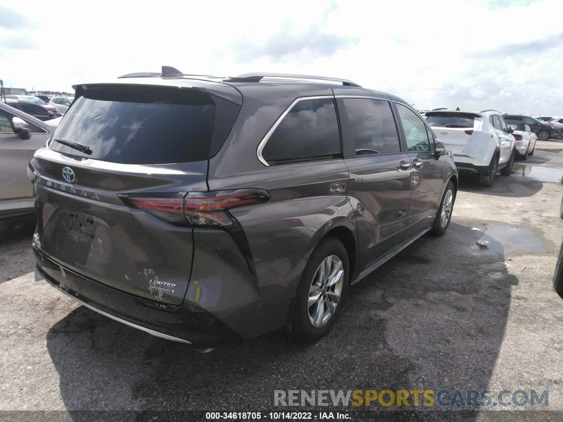 4 Фотография поврежденного автомобиля 5TDZSKFC9NS053427 TOYOTA SIENNA 2022