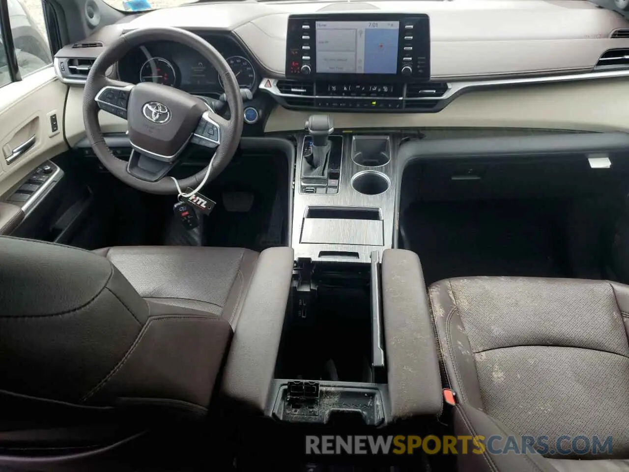 8 Фотография поврежденного автомобиля 5TDESKFC4PS083808 TOYOTA SIENNA 2023