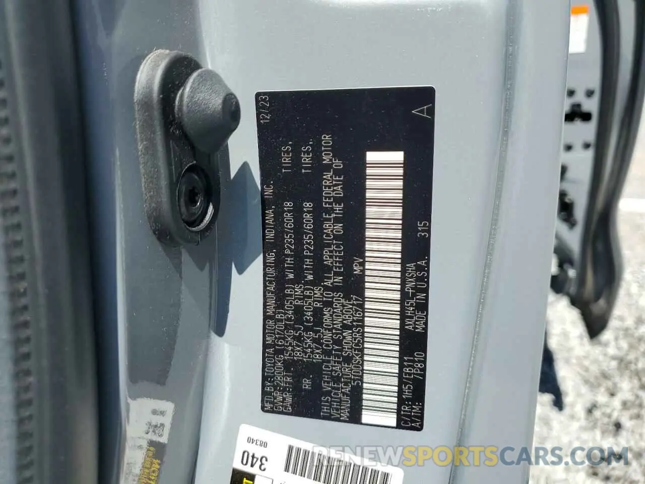 13 Photograph of a damaged car 5TDDSKFC5RS116717 TOYOTA SIENNA 2024