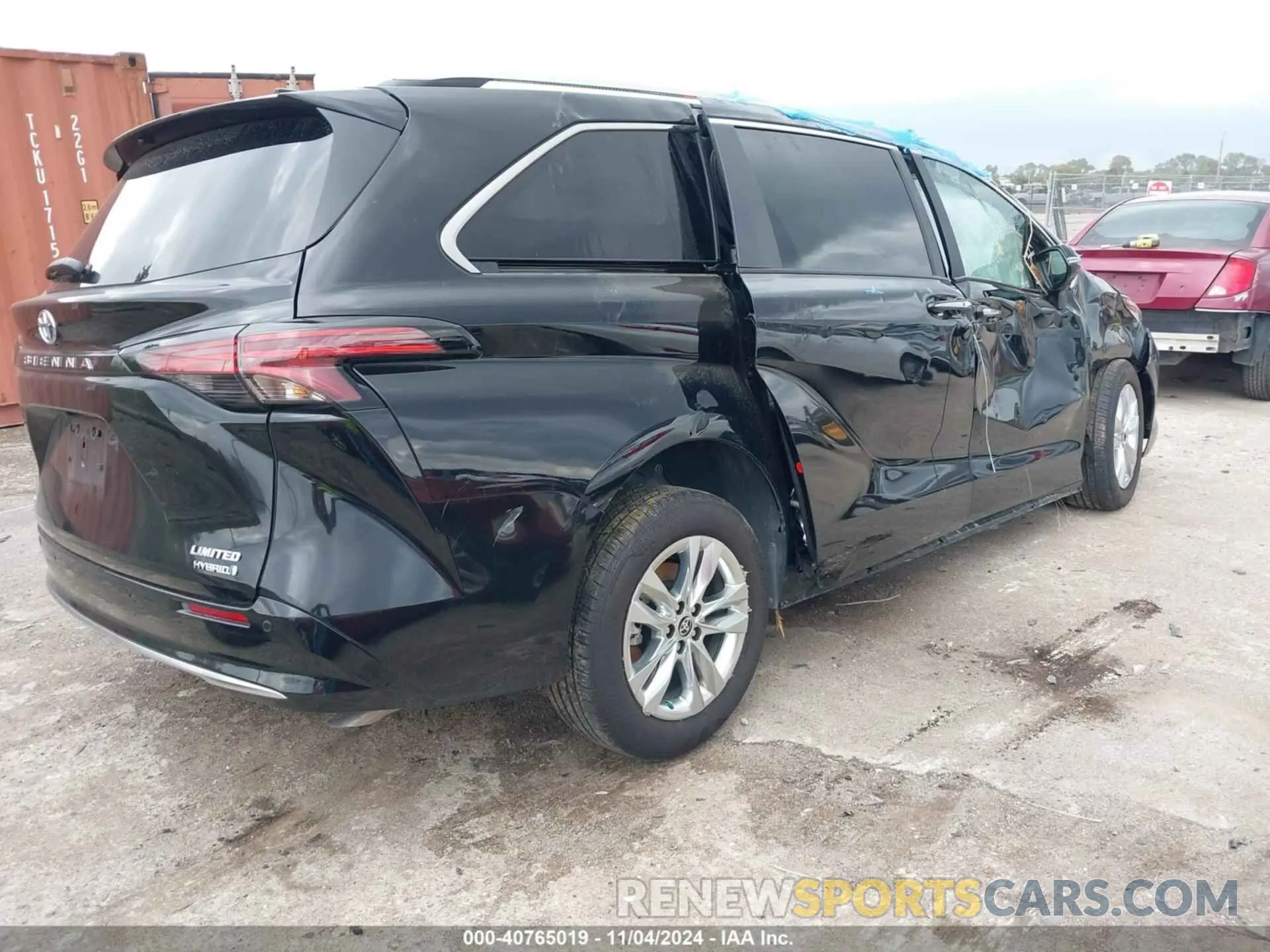 4 Фотография поврежденного автомобиля 5TDZSKFC7RS114599 TOYOTA SIENNA 2024
