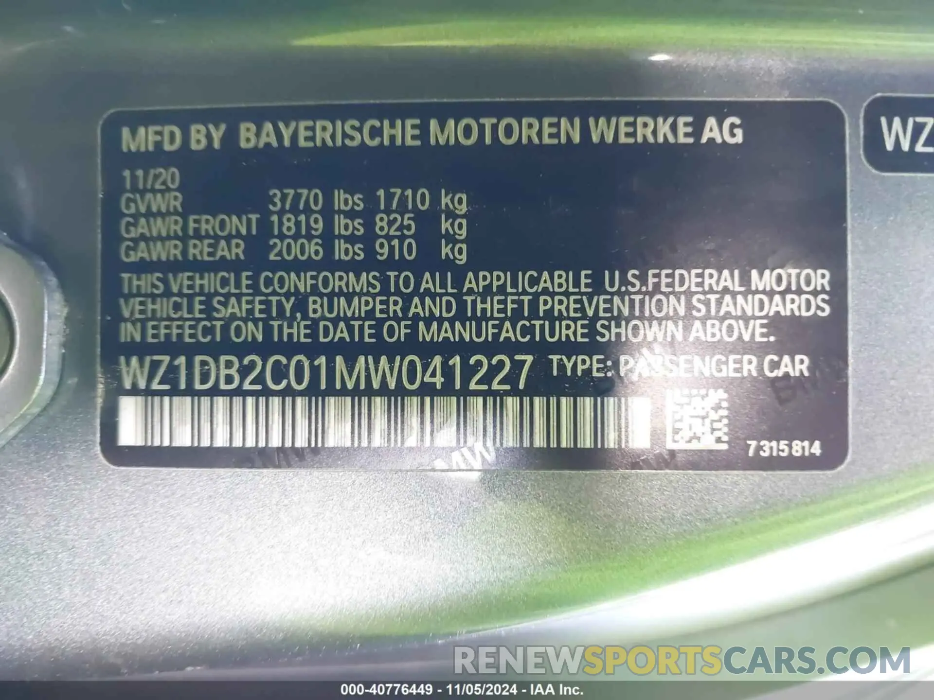 9 Фотография поврежденного автомобиля WZ1DB2C01MW041227 TOYOTA SUPRA 2021
