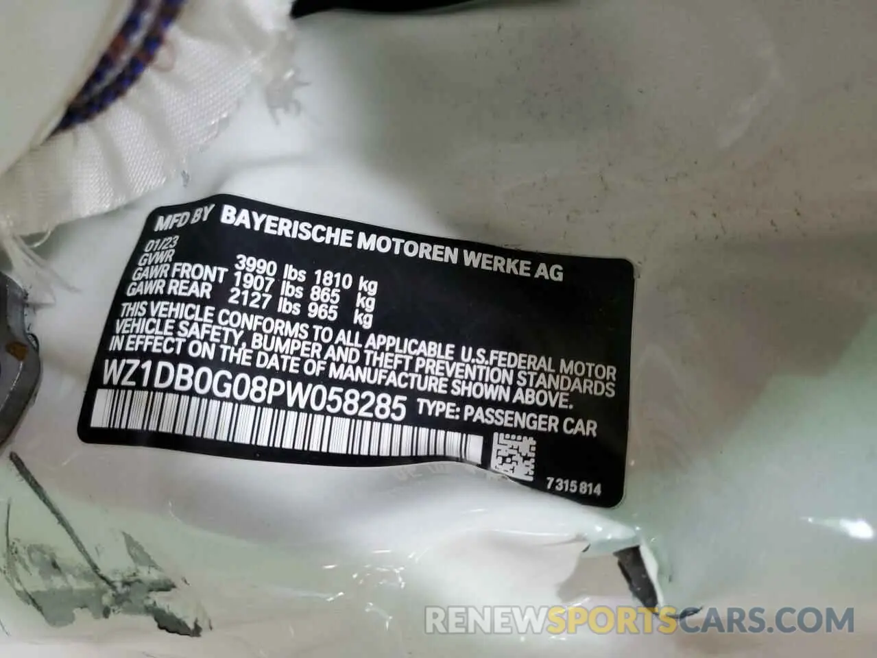 12 Фотография поврежденного автомобиля WZ1DB0G08PW058285 TOYOTA SUPRA 2023