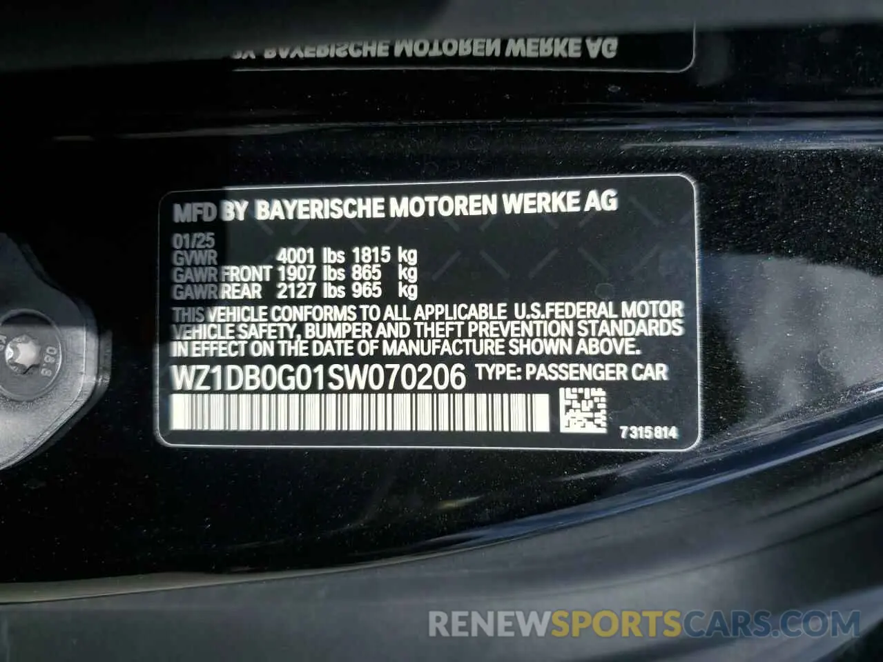 14 Photograph of a damaged car WZ1DB0G01SW070206 TOYOTA SUPRA 2025