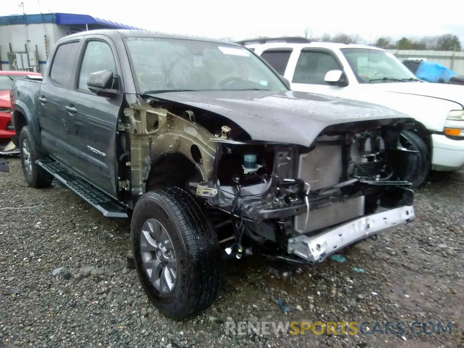 1 Photograph of a damaged car 3TMAZ5CN1KM093643 TOYOTA TACOMA 2019