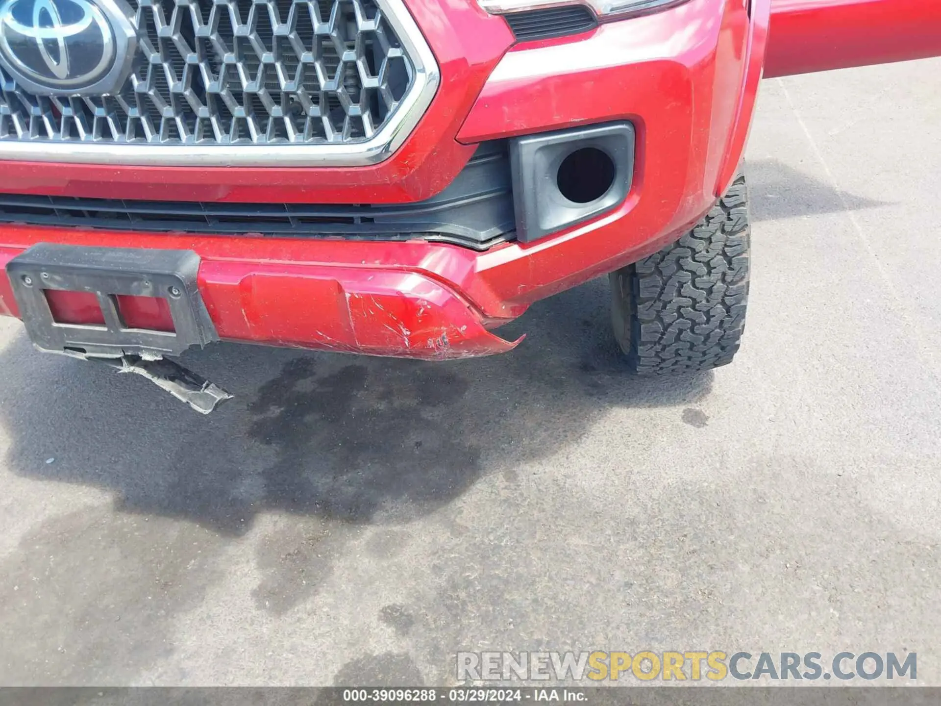 20 Photograph of a damaged car 3TMAZ5CN1KM102292 TOYOTA TACOMA 2019