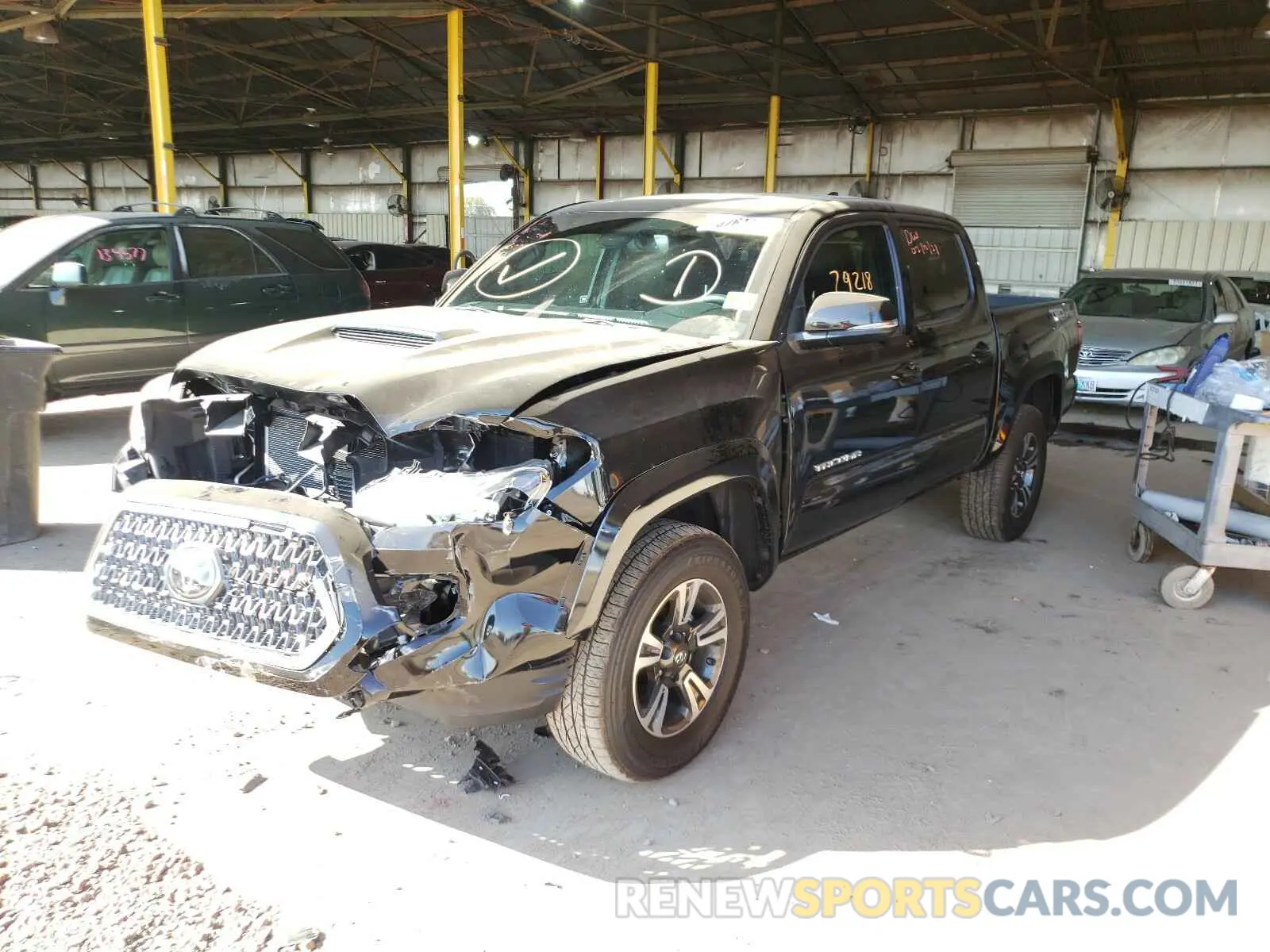 2 Photograph of a damaged car 3TMAZ5CN2KM086152 TOYOTA TACOMA 2019